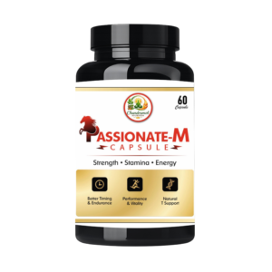 Chandramol Ayurveda Passionate-M Capsules | For Strength, Stamina & Energy | Natural T-Support (60 Capsules)