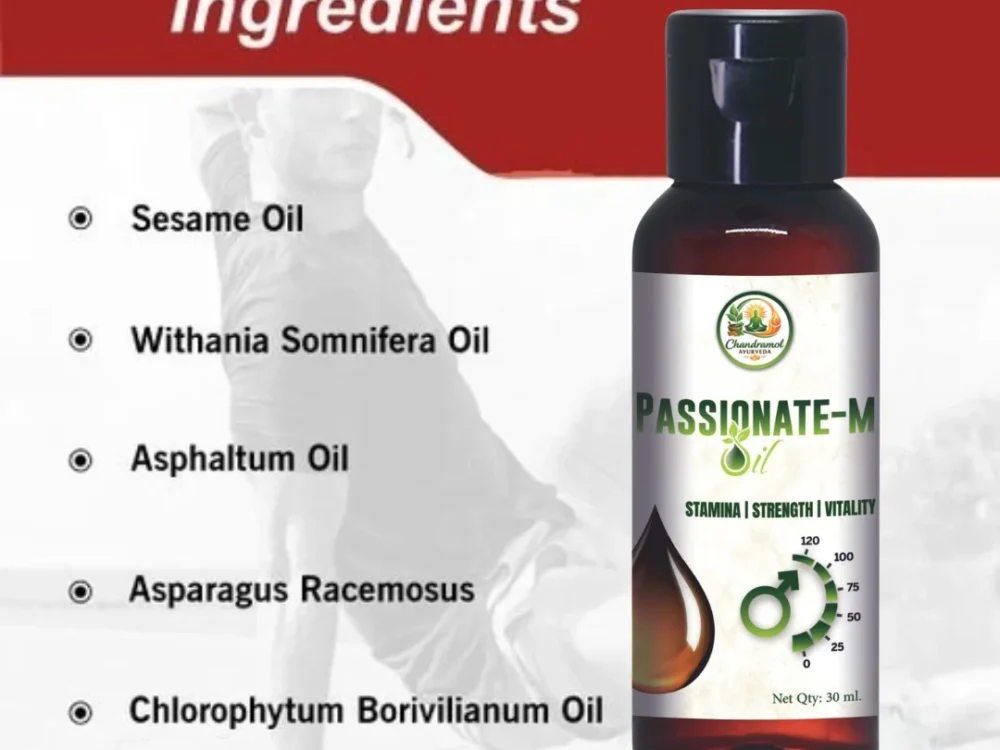 📝 Passionate-M Oil – Natural Stamina, Strength & Vitality Booster